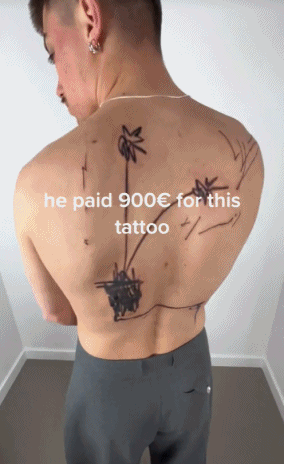 纹身师小哥设计了一个价值7000元的纹身，网友们惊掉下巴：小学生画的？（组图） - 4