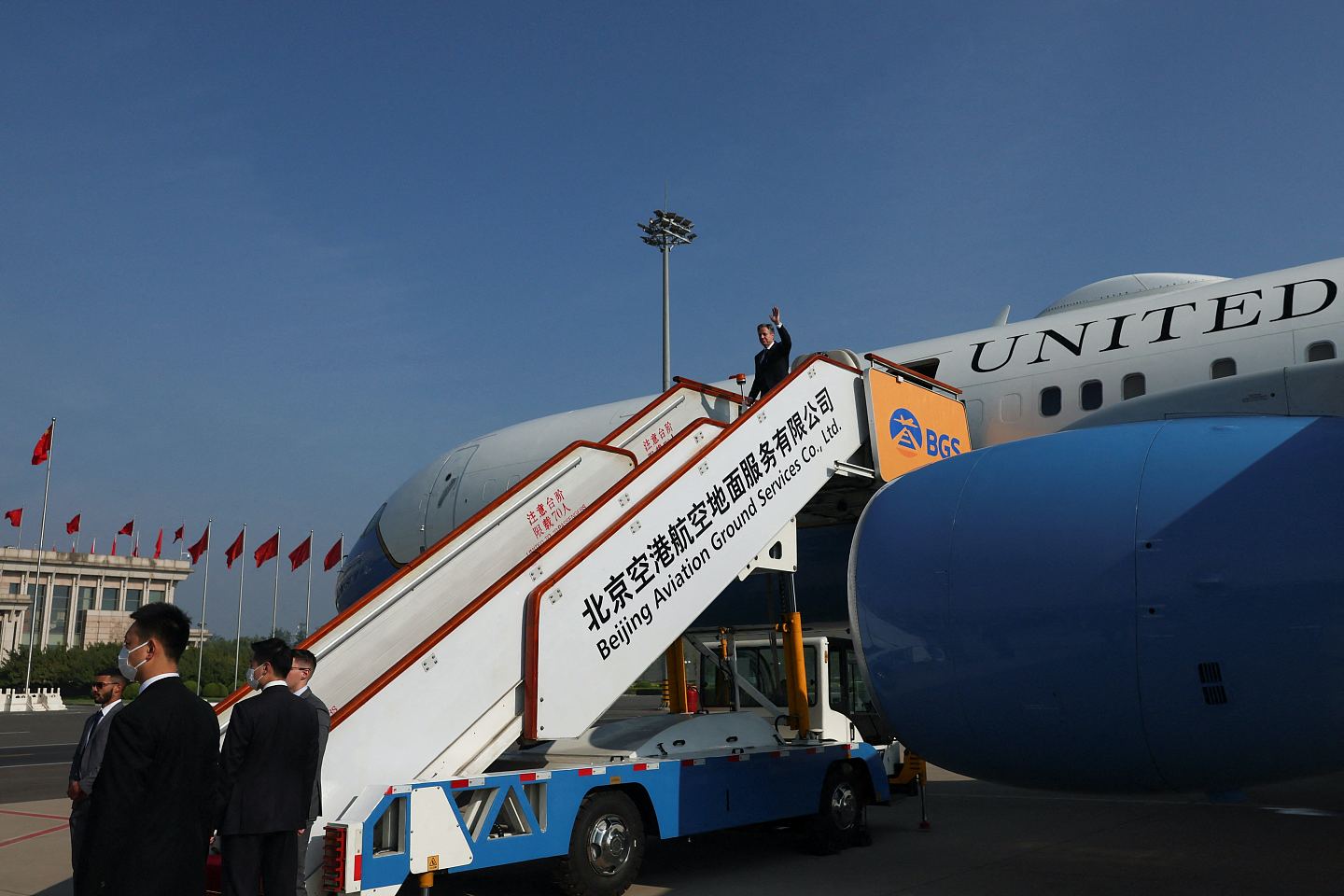 布林肯抵北京，中国外交部北美司长接机，英媒：美卿明晤习近平（组图） - 2