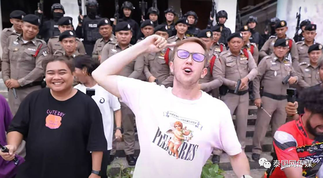 美国网红雇50名泰国警察拍视频玩“捉迷藏”，警局宣布全面彻查（组图） - 13