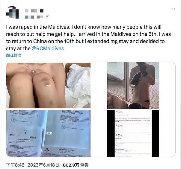 澳洲中国留学生马尔代夫遭遇性侵！果然，她又被骂惨了......（组图） - 4