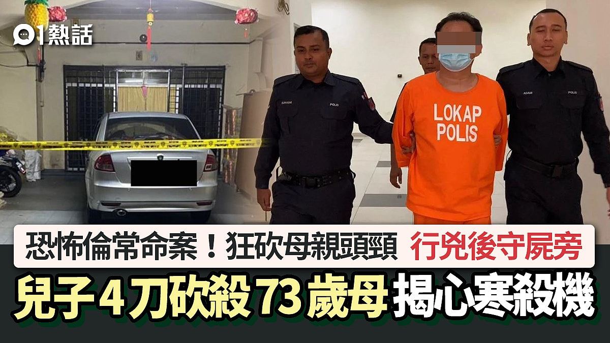 恐怖伦常命案！华裔男子持刀砍杀73岁母亲，行凶后守尸体旁，揭心寒杀机（组图） - 1