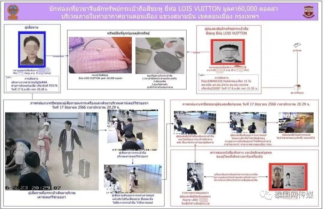 中国男子在泰国机场偷窃同胞LV包被捕！还将其身份证、信用卡等物品扔进垃圾桶（组图） - 4