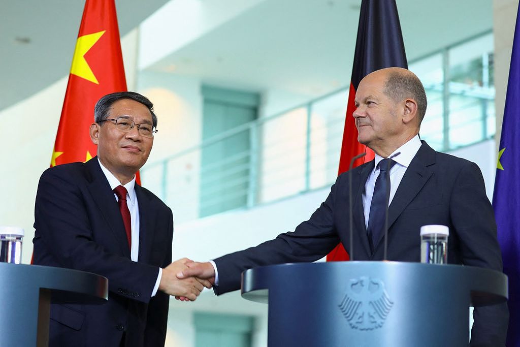 李强刚结束访问，德总理发表声明：反对中国在台海诉诸武力（组图） - 1