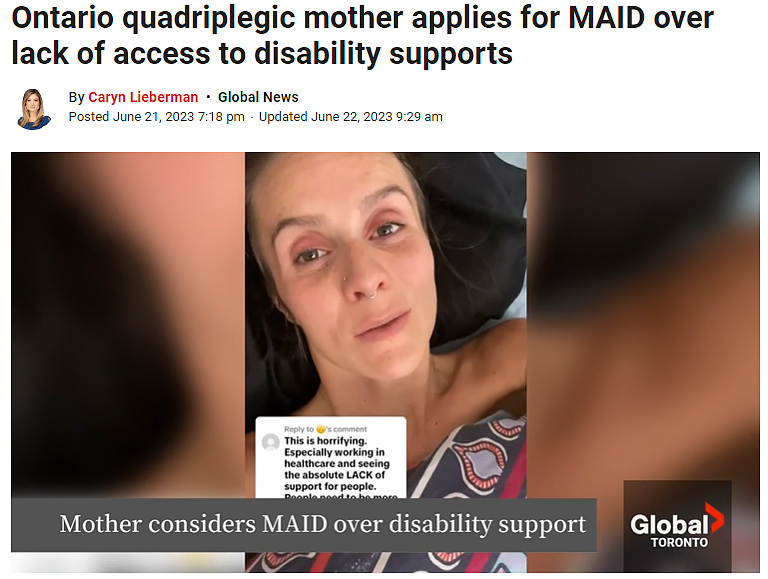绝望！加拿大33岁单身妈妈四肢瘫痪被迫安乐死，留下3个孩子（组图） - 1