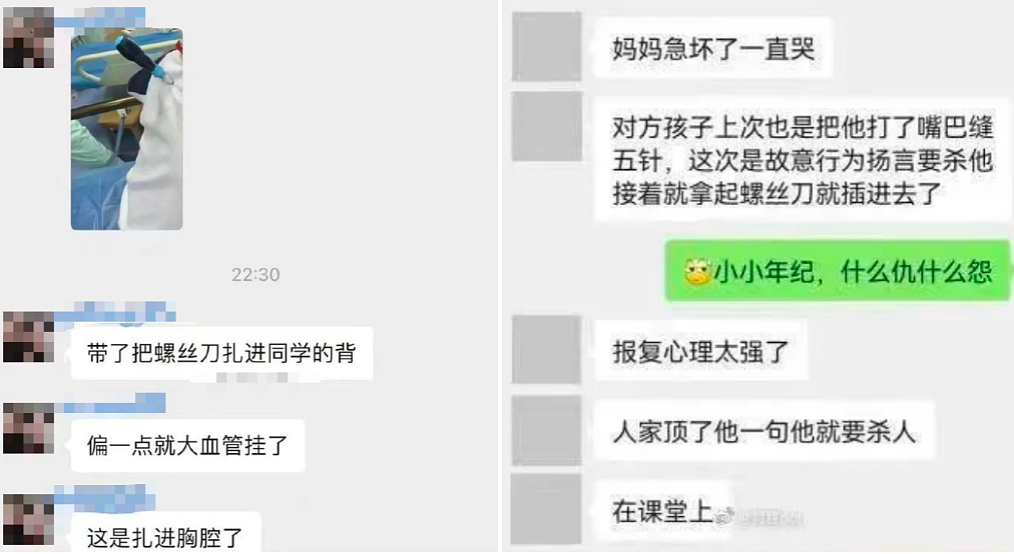 上海11岁小学生被同学用劳技课铁锥刺穿小腿，肇事者父母的隐身让人后怕…（组图） - 5