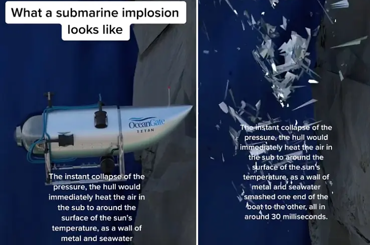 震撼视频！泰坦潜艇0.03秒内爆，秘密系统第一时间已侦测，19岁少年因父亲节殒命（视频/组图） - 1