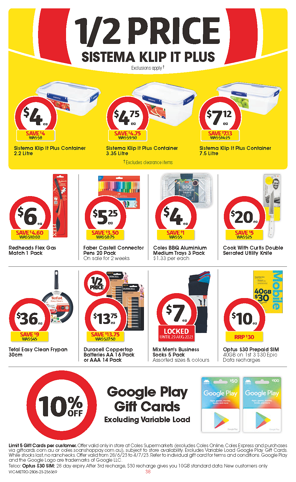 Coles 6月28日-7月4日折扣，油、奶酪、冰淇淋半价（组图） - 38