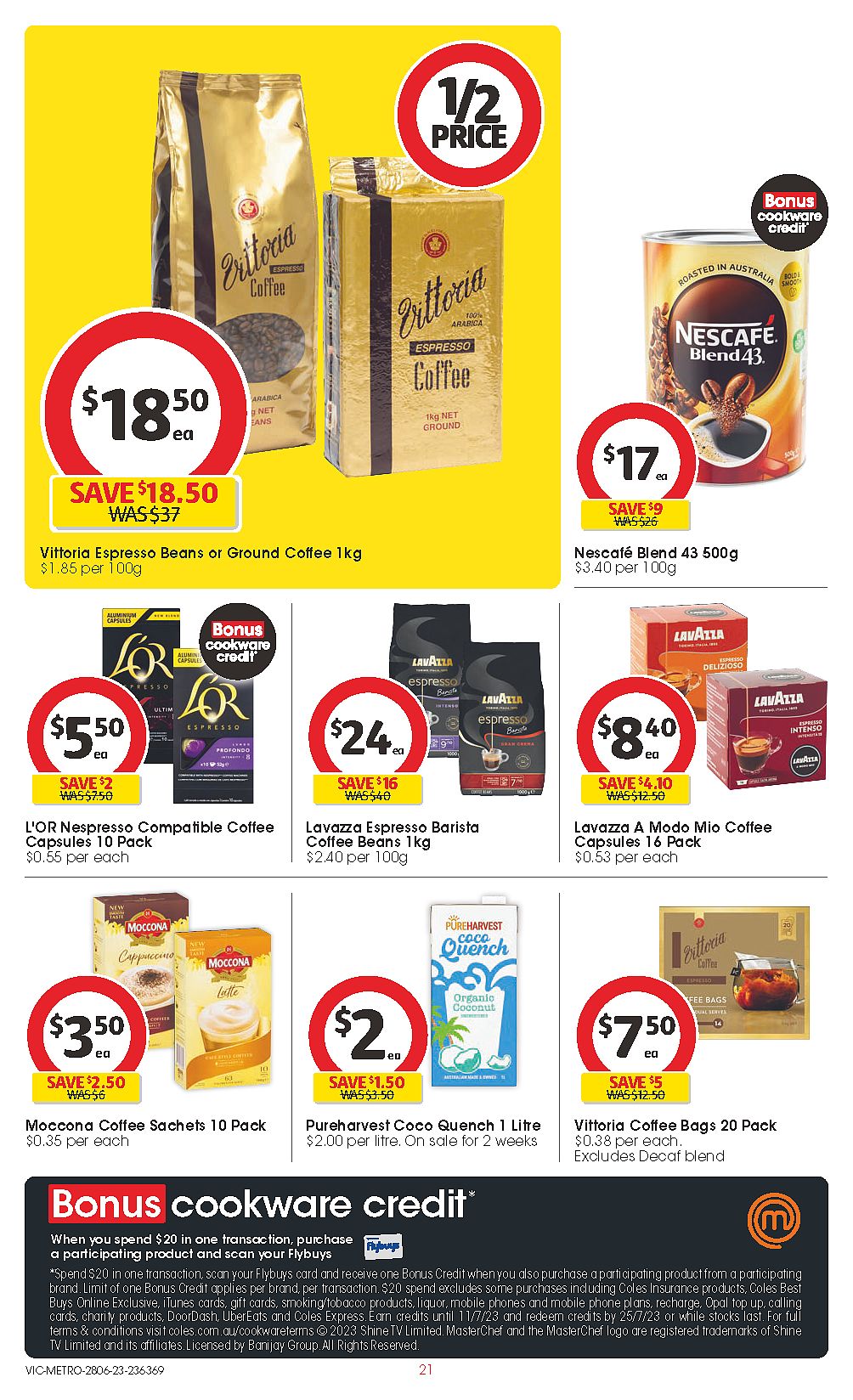 Coles 6月28日-7月4日折扣，油、奶酪、冰淇淋半价（组图） - 21