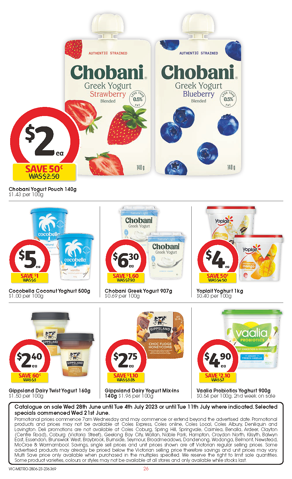 Coles 6月28日-7月4日折扣，油、奶酪、冰淇淋半价（组图） - 26