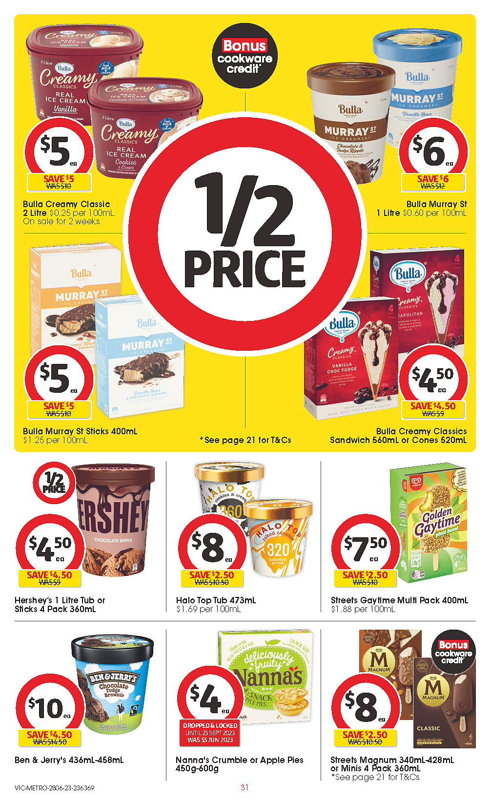 Coles 6月28日-7月4日折扣，油、奶酪、冰淇淋半价（组图） - 31