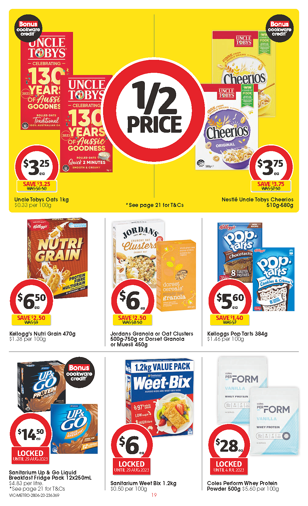 Coles 6月28日-7月4日折扣，油、奶酪、冰淇淋半价（组图） - 19