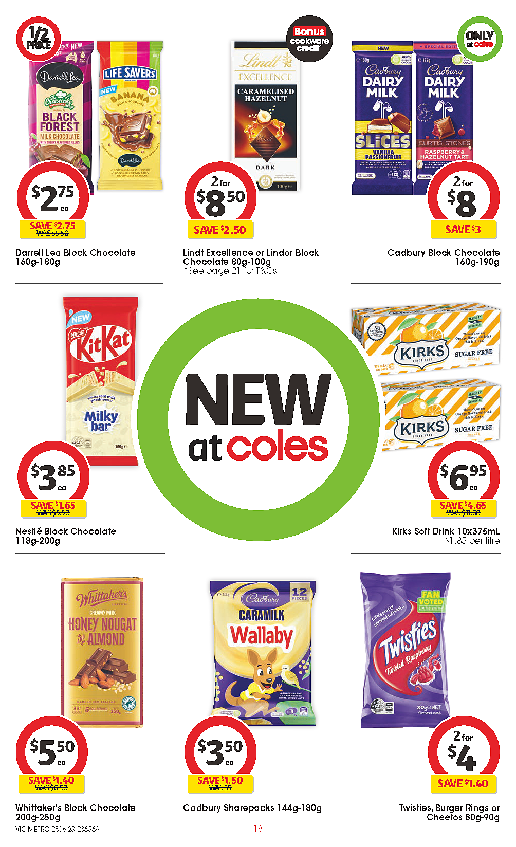 Coles 6月28日-7月4日折扣，油、奶酪、冰淇淋半价（组图） - 18