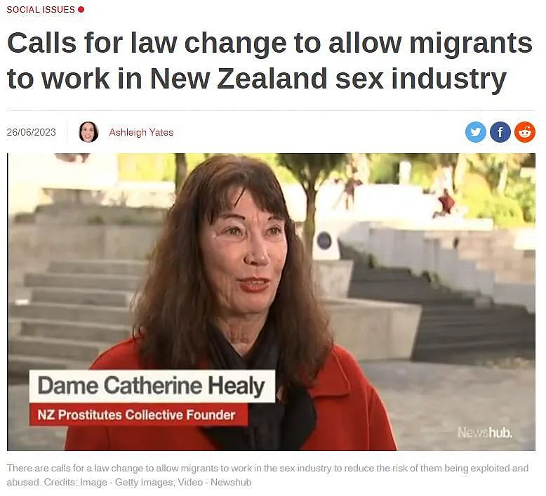 新西兰卖淫非刑罪化20周年！有人呼吁：允许移民从事性工作（组图） - 1