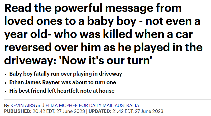 太吓人！澳洲14岁中学生回家路上被刺死，澳洲政府“出手”霉霉演唱会，一岁宝宝在自家车道遇难（组图） - 20