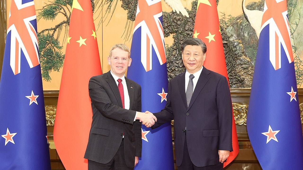 中国及新西兰发表全面战略伙伴关系联合声明：坚持一个中国政策（组图） - 1