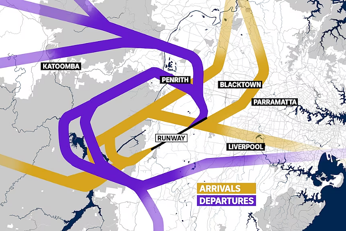 悉尼新机场发布初步航线，受噪音影响最严重地区公布！引发社区担忧（组图） - 3
