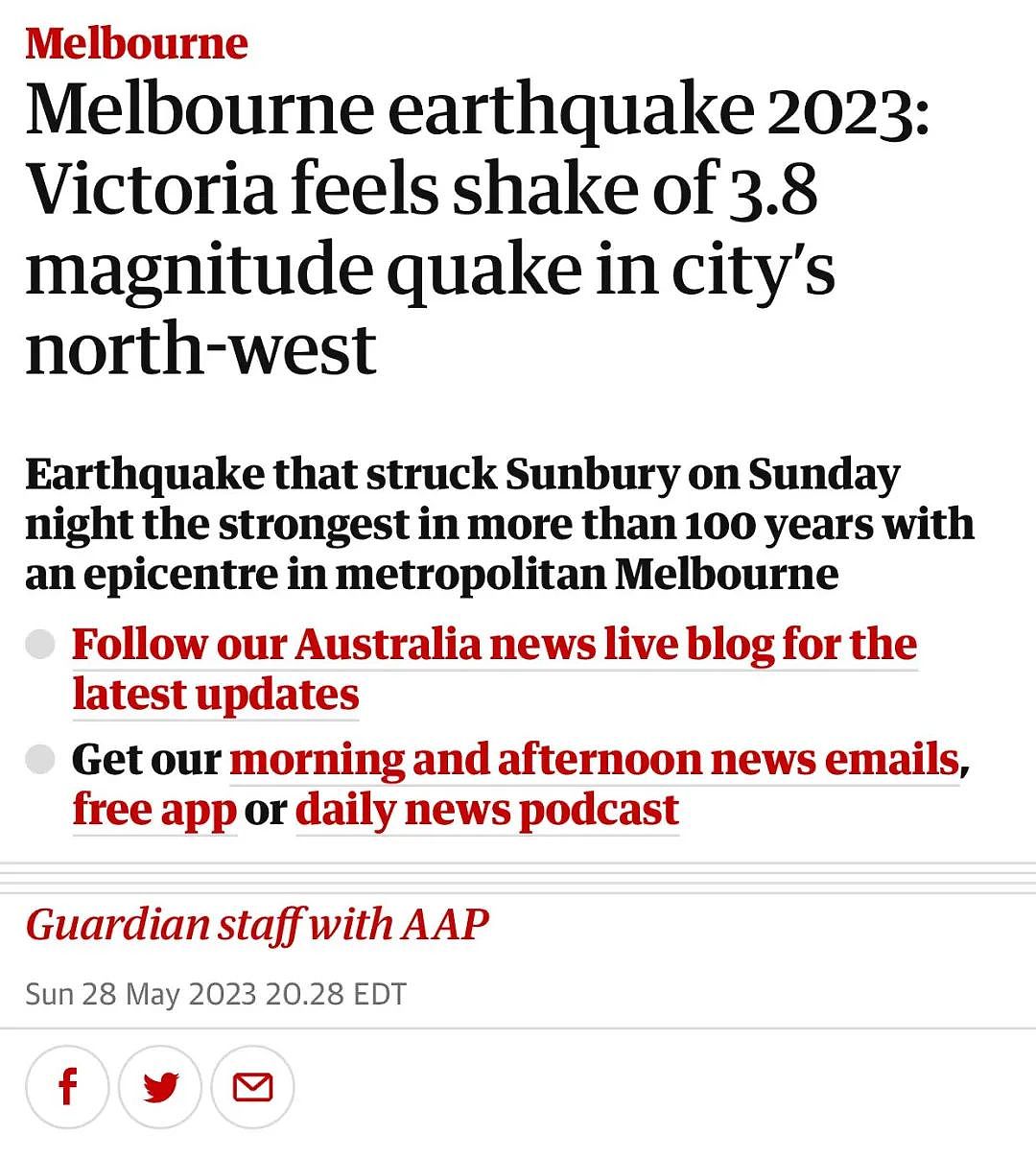 墨尔本东南再次发生地震，墨尔本人没有“黄金自救时间”，原因很简单…（组图） - 8