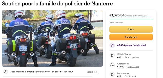 曾威胁死者“给你脑袋一枪子”？法国人给开枪警察捐了137万欧（组图） - 3