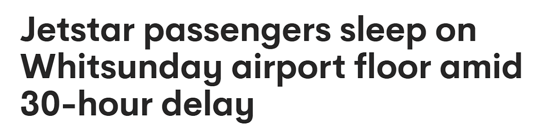 太混乱！澳洲机场延误30小时，超50名乘客睡地板，还有儿童和受伤人士引众怒（组图） - 1