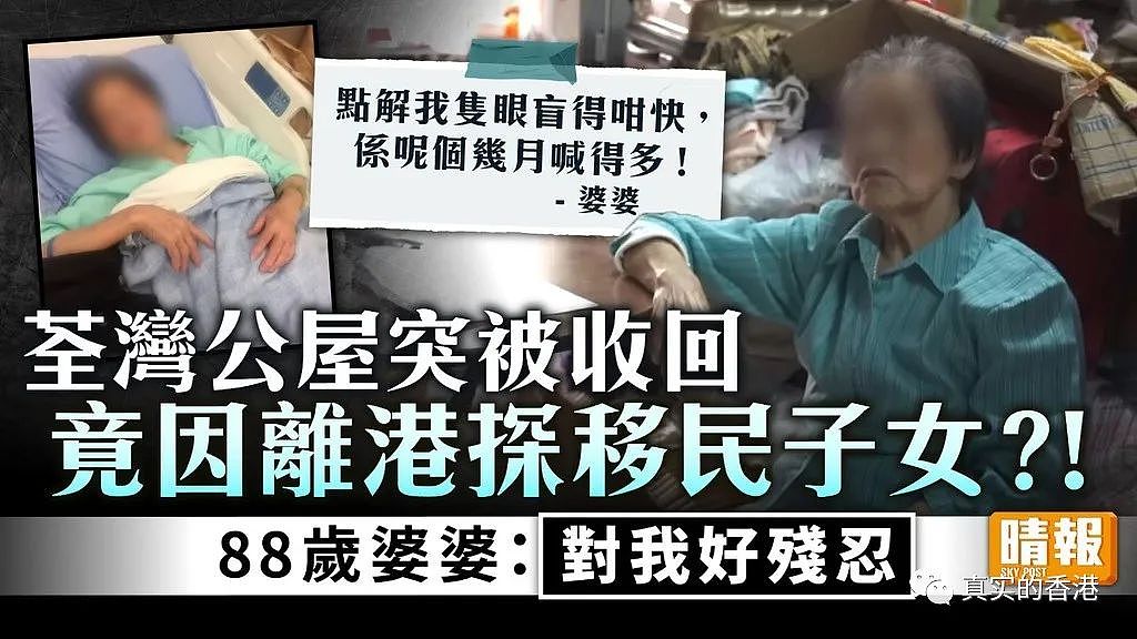 88岁的阿婆，为了“保卫”自己的公屋，从海外赶回香港！（组图） - 11