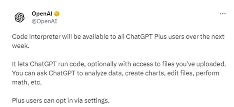 OpenAI：向所有ChatGPT+用户开放这一超级功能（组图） - 1