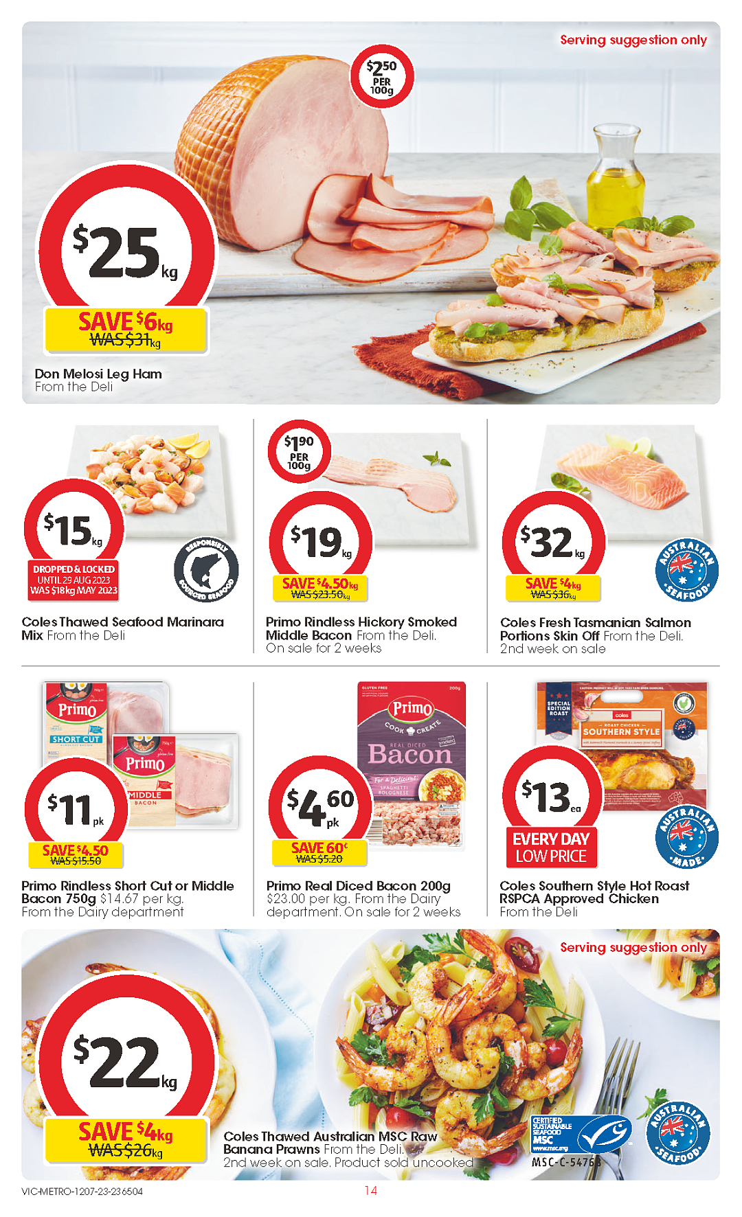 Coles 7月12日-7月18日折扣，红袋米、油、火腿片半价（组图） - 14