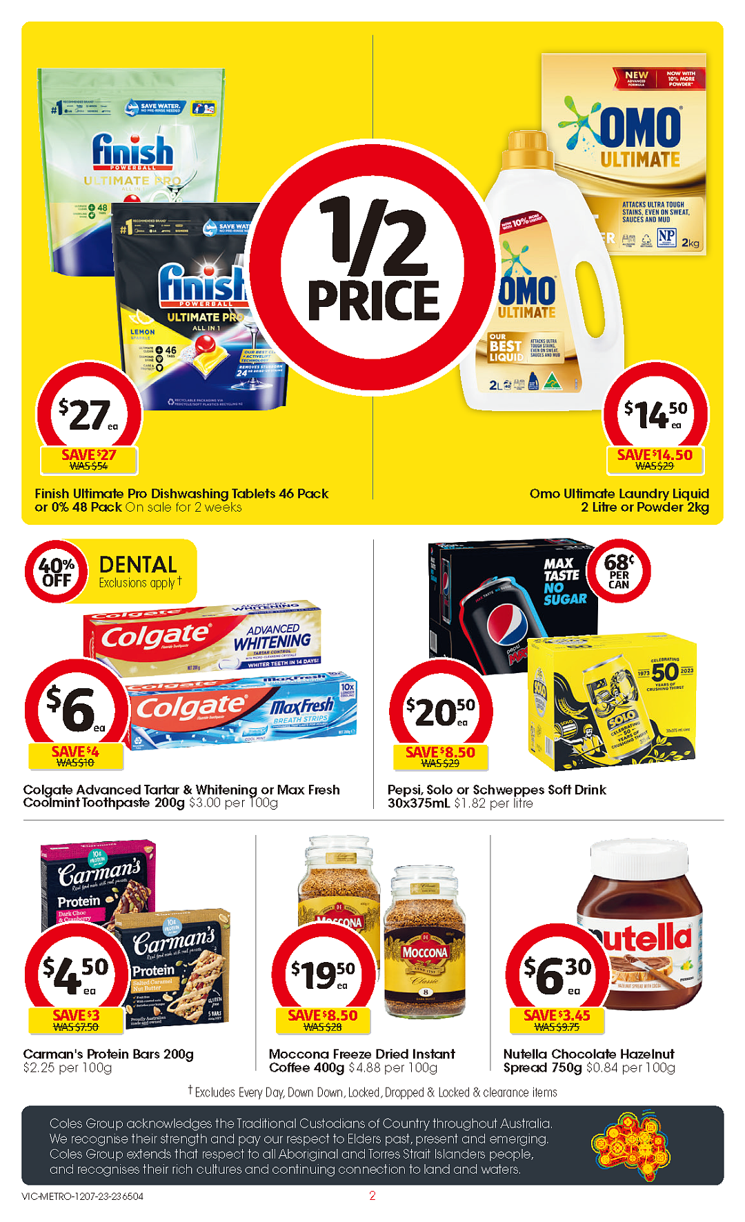 Coles 7月12日-7月18日折扣，红袋米、油、火腿片半价（组图） - 2