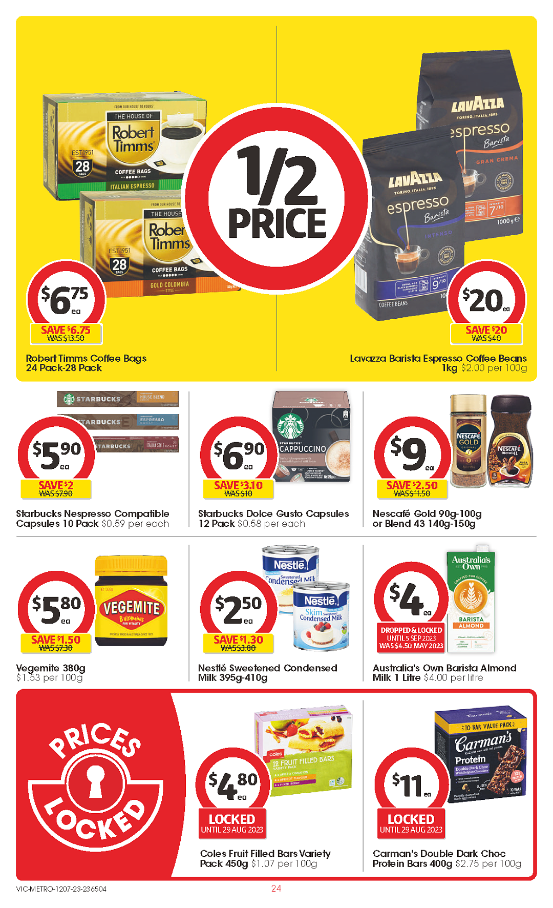 Coles 7月12日-7月18日折扣，红袋米、油、火腿片半价（组图） - 24