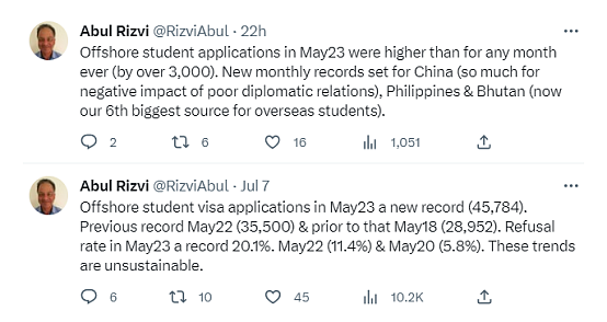 最新数据公布！中国留学生签证申请量创纪录，入境后却因此被取消签证（组图） - 2