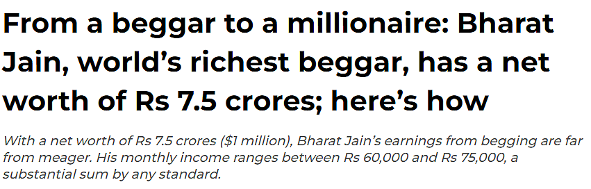 全球最富乞丐？！印度男子乞讨多年资产过千万，另一个身份是包租公...（组图） - 9