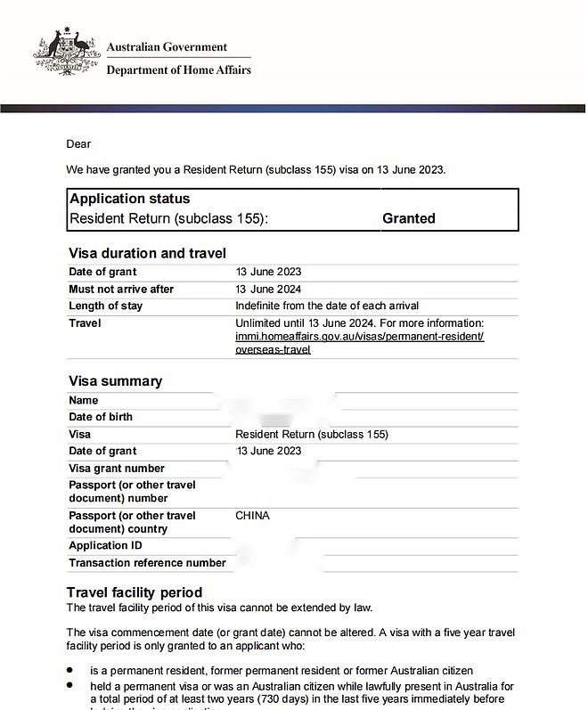 成功移民澳洲获得永居后，如果移民监居住不够怎么样?申请155签证（组图） - 4