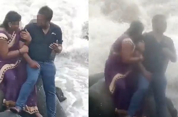 27岁女子和丈夫在岩石上拍照，3孩目睹她被“巨浪卷走”（图） - 1