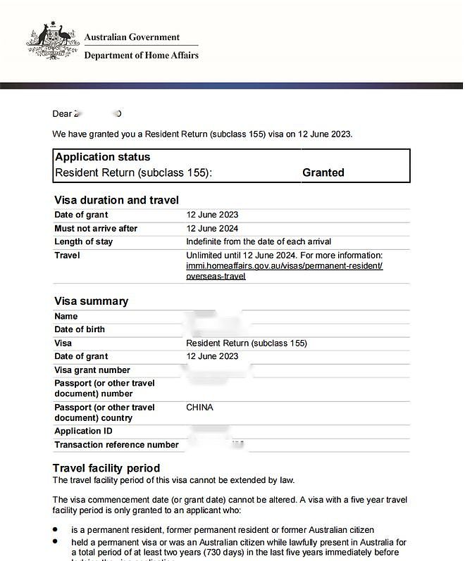 成功移民澳洲获得永居后，如果移民监居住不够怎么样?申请155签证（组图） - 3
