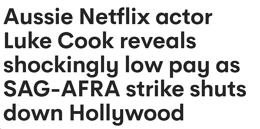太难了！16万好莱坞演员大罢工！澳洲明星揭秘要打两份工才能生存（组图） - 1