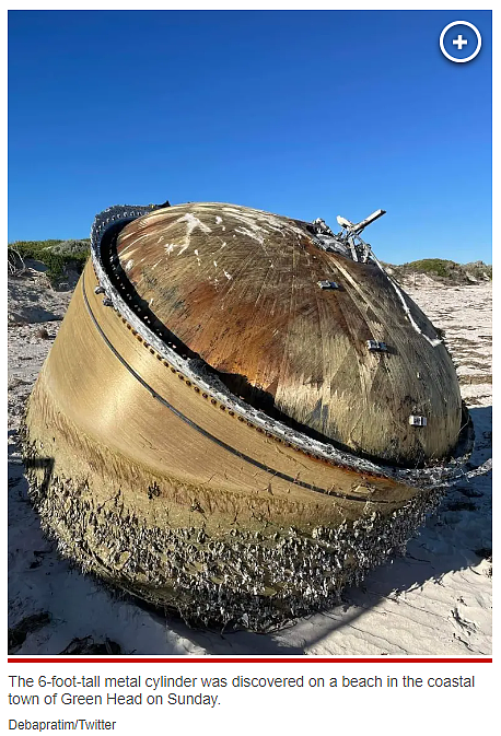 澳洲沙滩惊现神秘巨型金属筒，疑似马航MH370零件！专家警告千万别碰（组图） - 3