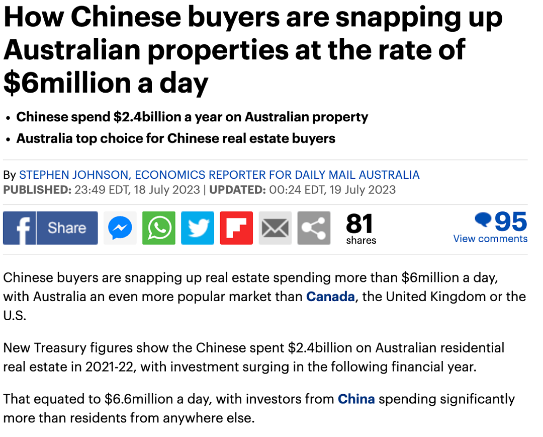 中国买房团重出江湖！大批买家涌入澳洲，日均狂砸$840万，民众震惊…（组图） - 1