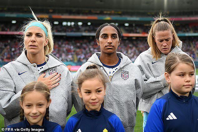 美国女足世界杯首战惹争议！8名球员拒绝唱国歌，黑人队员背着手（组图） - 4