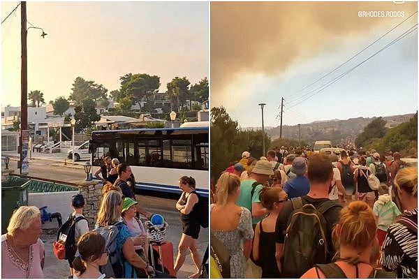 希腊野火烧掉饭店1.9万人狂逃！5岁女童猛问妈：我们会死吗（组图） - 2