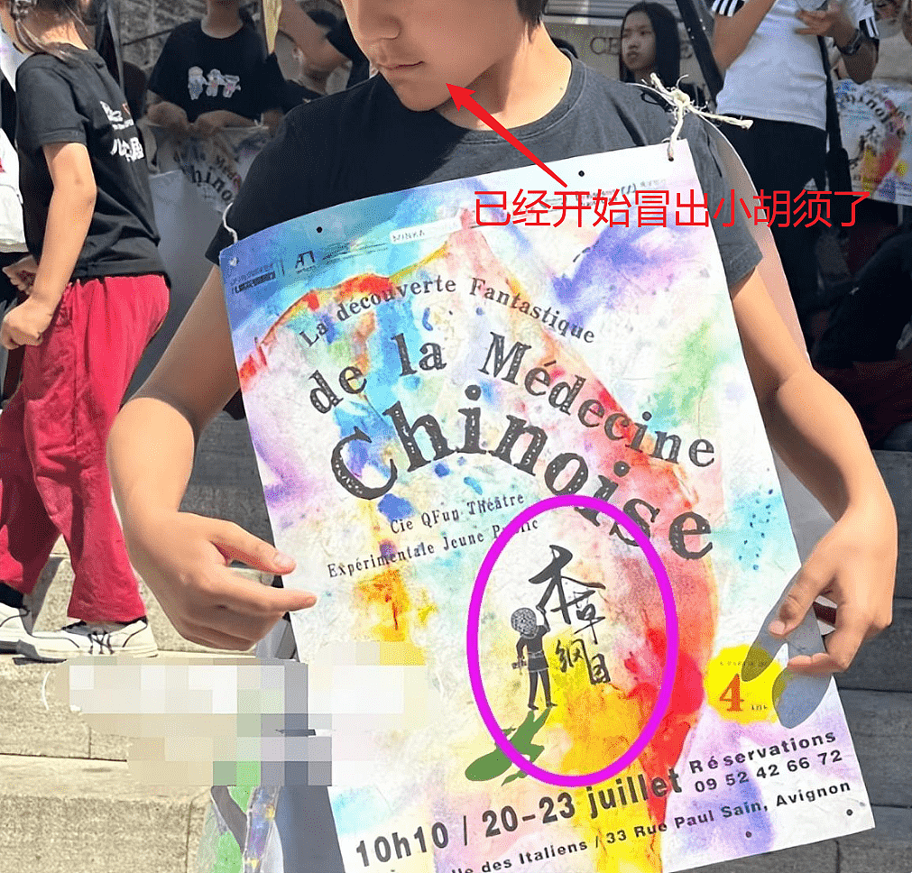 刘烨儿子诺一法国街头宣传中国文化，自称中国人，热情勇敢有礼貌（组图） - 2