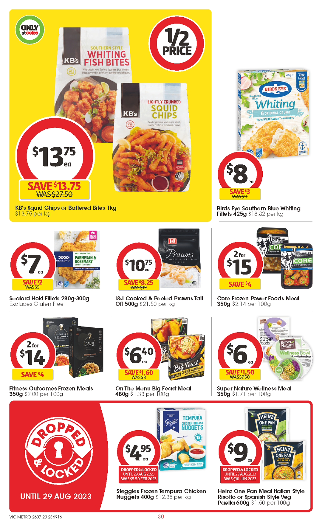 Coles 7月26日-8月1日折扣，冷冻鱿鱼条、油半价（组图） - 30