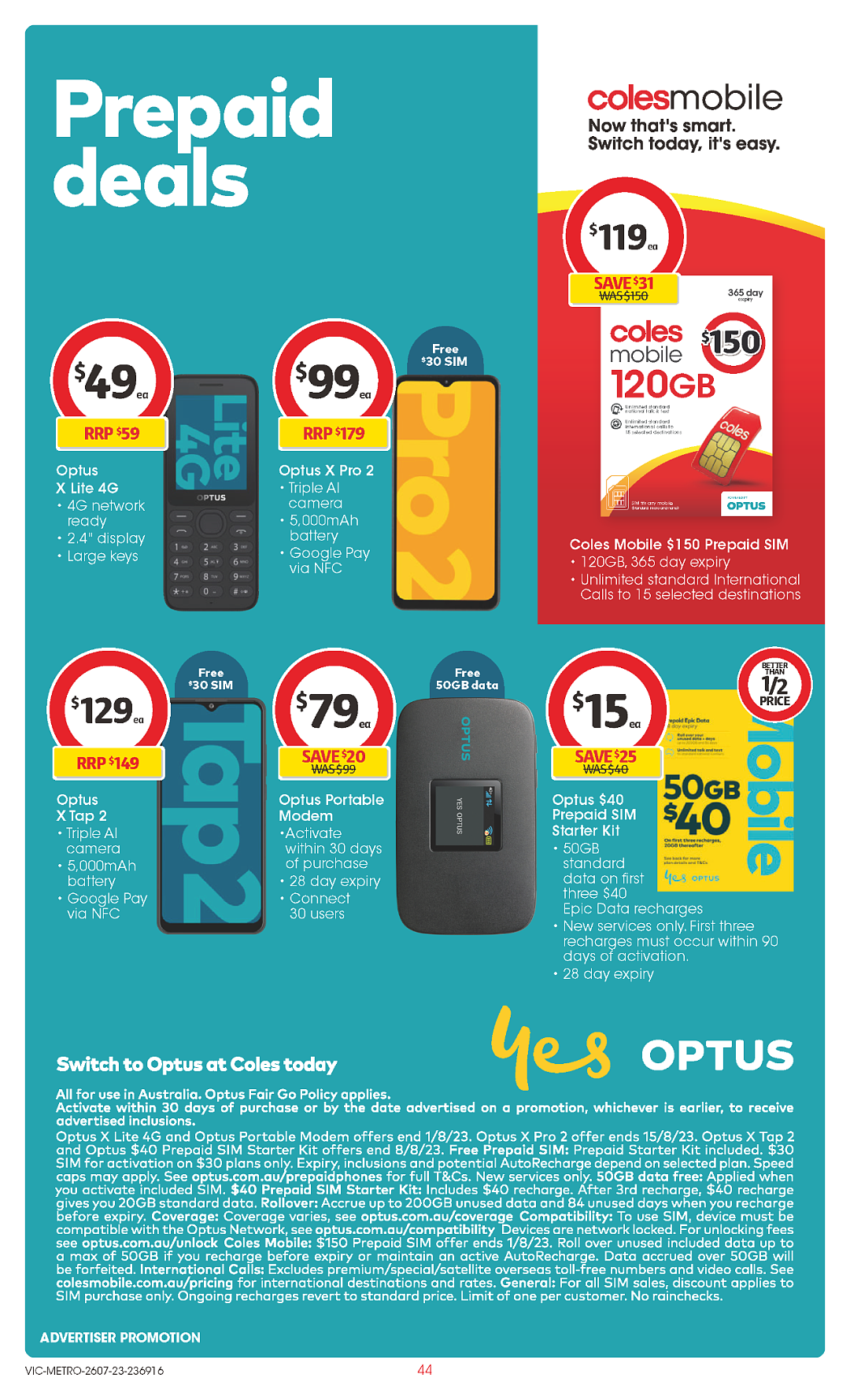 Coles 7月26日-8月1日折扣，冷冻鱿鱼条、油半价（组图） - 44