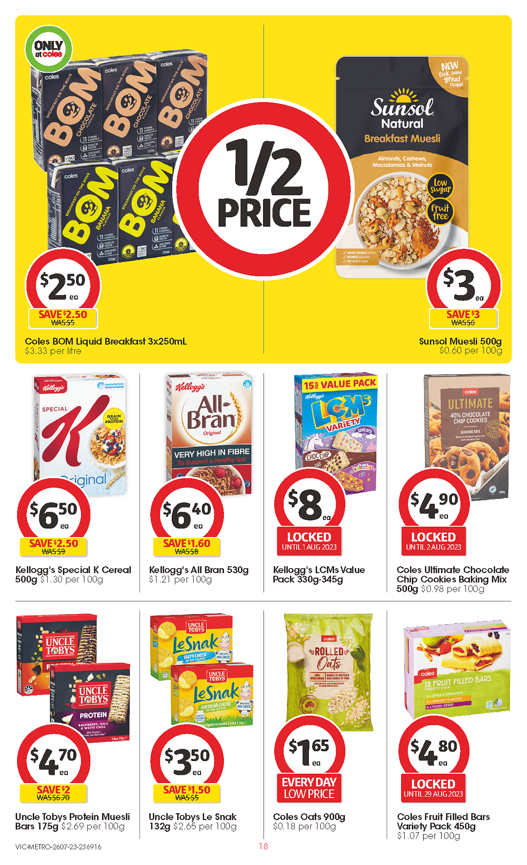 Coles 7月26日-8月1日折扣，冷冻鱿鱼条、油半价（组图） - 18