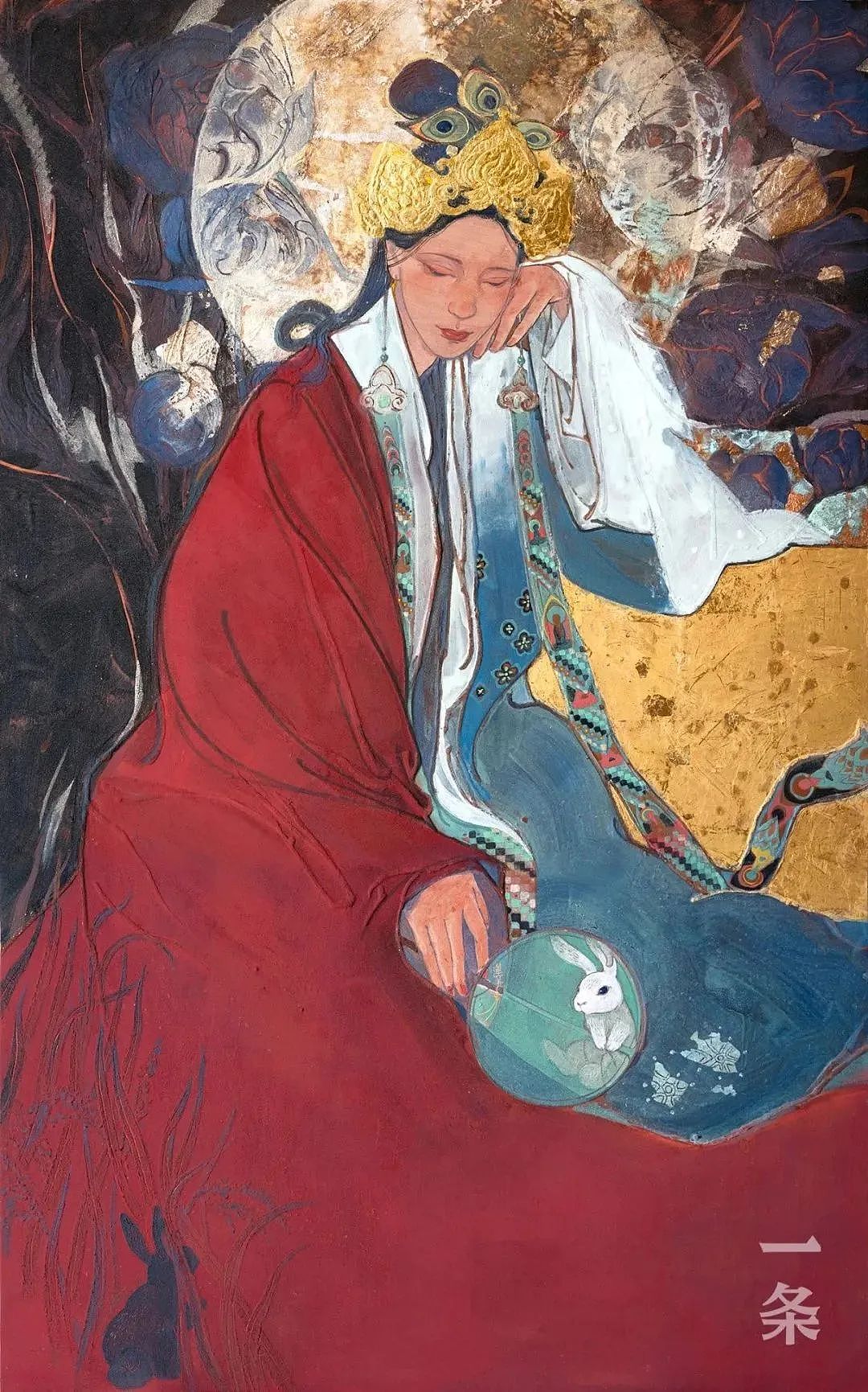 85后川妹子用金子、宝石作画爆火：中国还有这么美的艺术（组图） - 22
