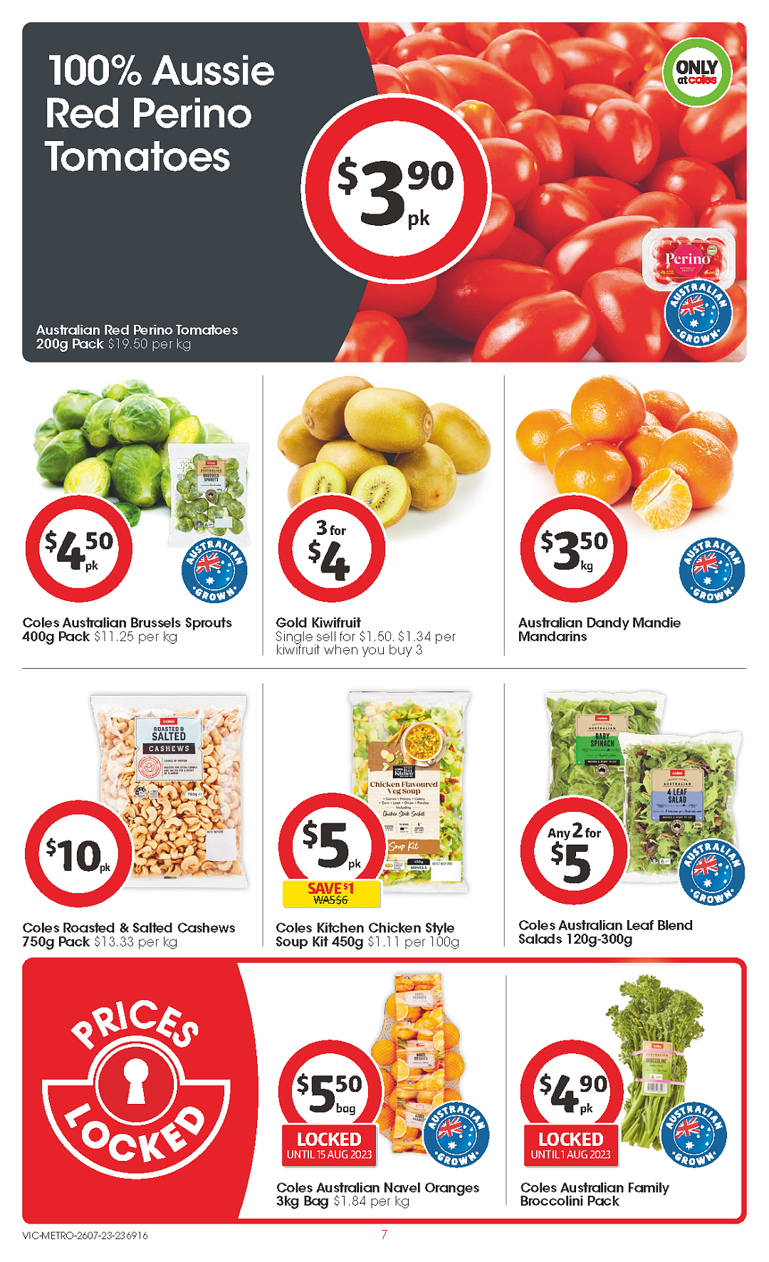 Coles 7月26日-8月1日折扣，冷冻鱿鱼条、油半价（组图） - 7