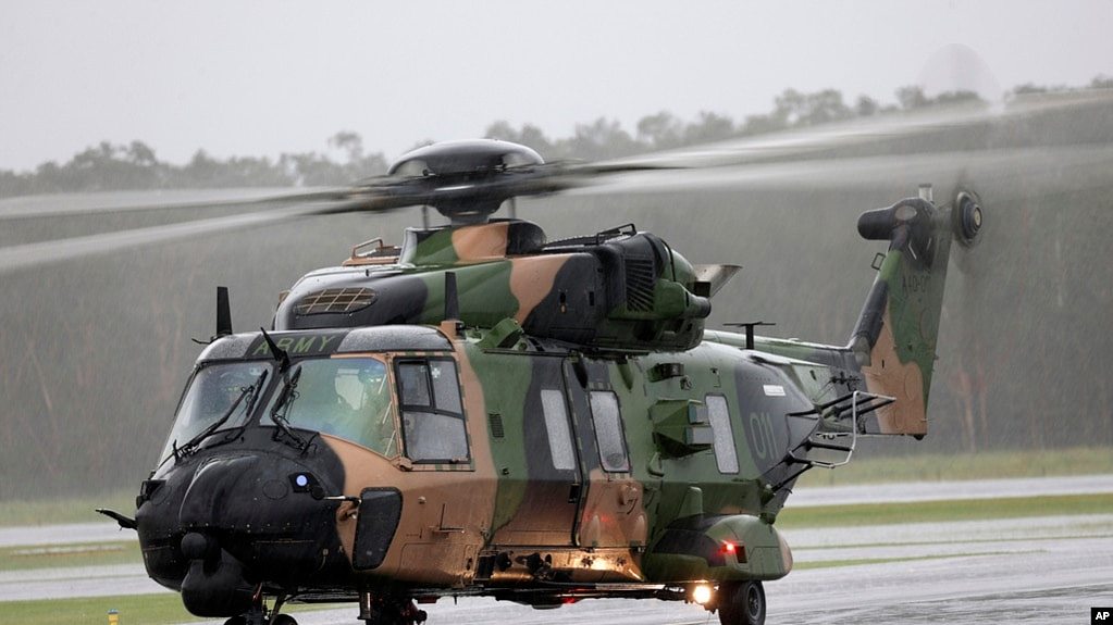 澳大利亚军用直升机在军演中坠海，四名机组人员失踪（组图） - 1