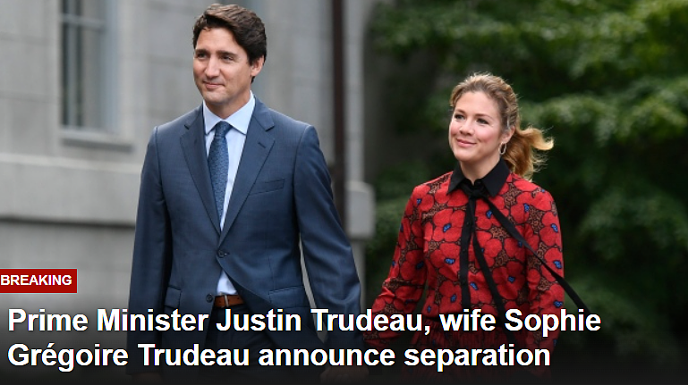 加拿大总理夫妇宣布分居，18年婚姻告急：没有完美的关系（组图） - 1