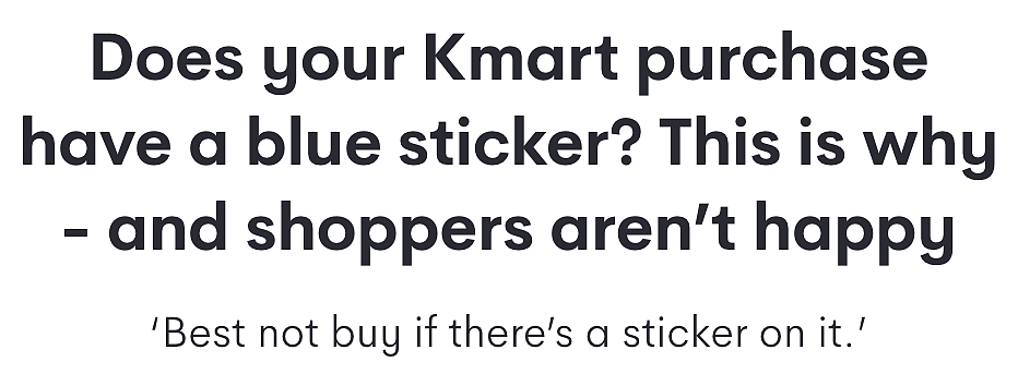 Kmart前员工曝内幕！看到这个颜色的价格标签，别冲动（组图） - 4