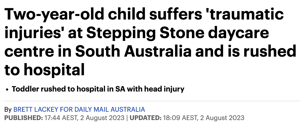 悲剧...澳洲幼儿园意外事故频发！有孩子差点被噎死，妈妈们一定要注意了...（组图） - 3