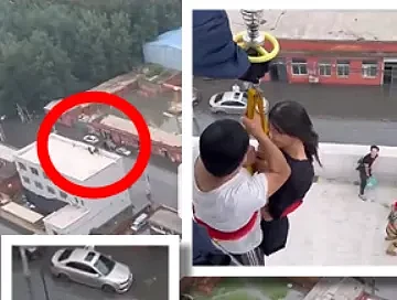 涿州救灾出动直升机吊挂救人！网友：“积水才到脚踝”（组图） - 1