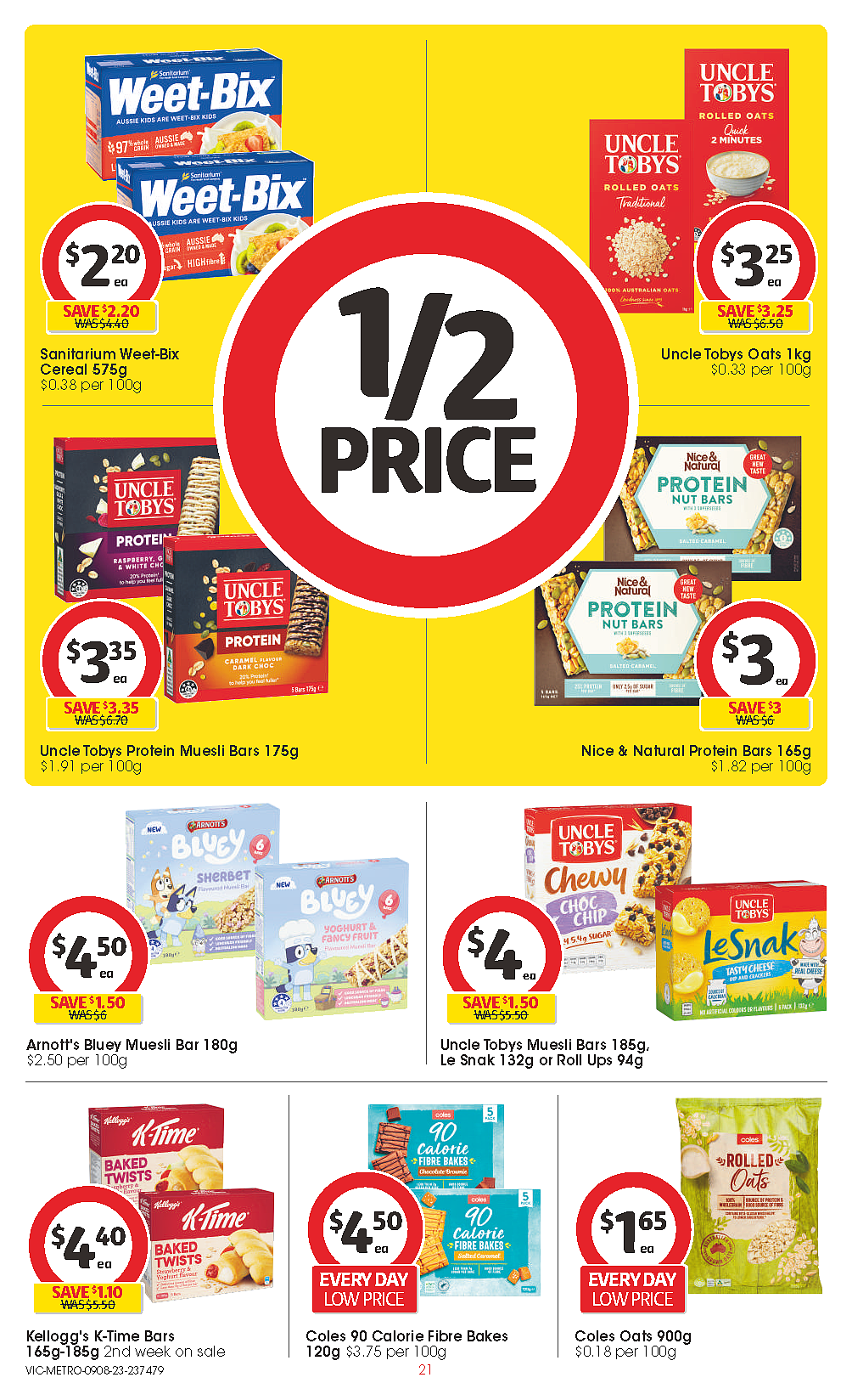 Coles 8月9日-8月15日折扣，红袋米、油、猪肉饺、鱿鱼条半价（组图） - 21